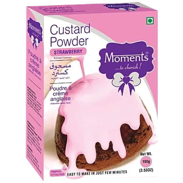 MOMENTS CUSTARD STRAWBERRY