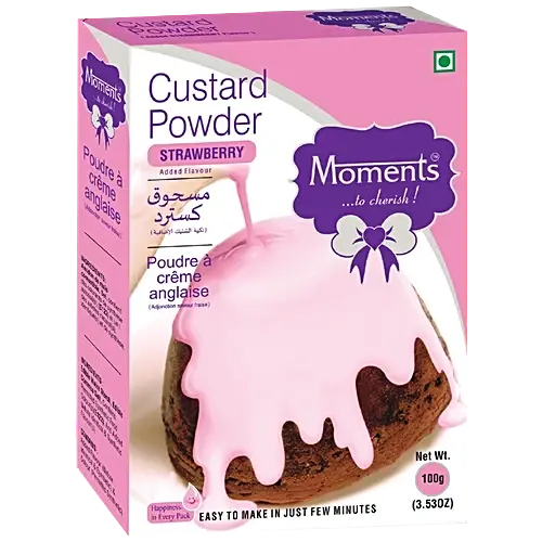 MOMENTS CUSTARD STRAWBERRY