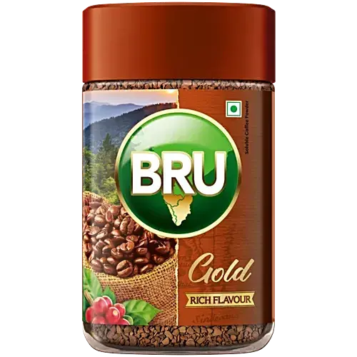 BRU GOLD COFFEE JAR