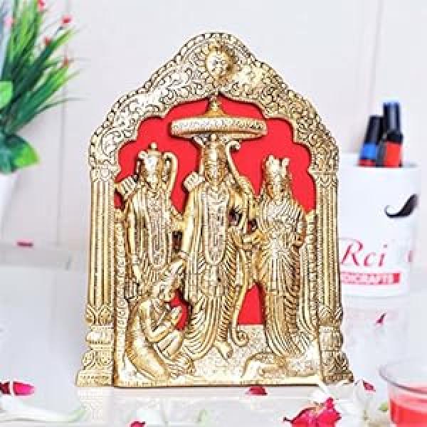 KridayKraft Shree Ram Metal Statue for Pooja,Lord Rama Laxman Sita & Hanuman Murti Religious Idol for Home