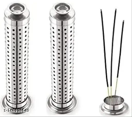 Silver Stainless Steel Agarbatti Incense Stick Stand Holder