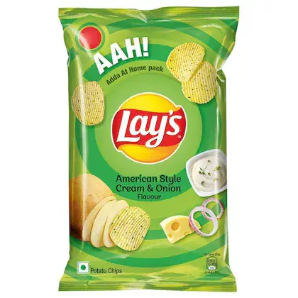 Lays American Style Cream & Onion Potato Chips 82 g