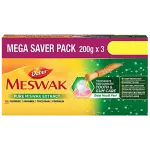 Dabur Meswak Toothpaste - For Complete Gum Care, Paraben & Fluoride Free, 200 g (Pack of 3)