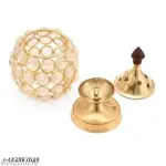 Brass Crystal Matki Akhand Diya