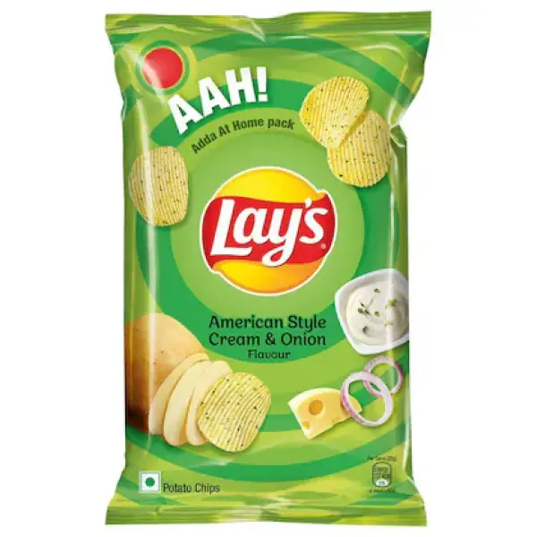 Lays American Style Cream & Onion Potato Chips 82 g