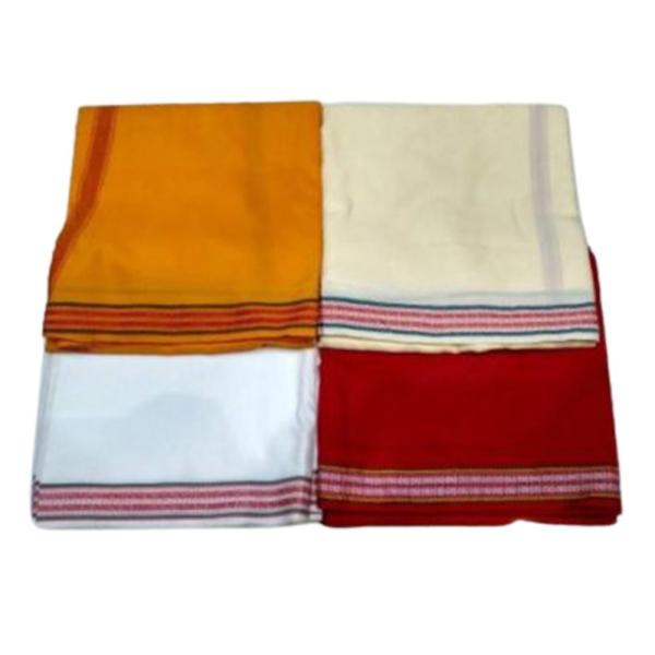 PUJA DHOTI PITAMBER (RED,WHITE,ORANGE & YELLOW)