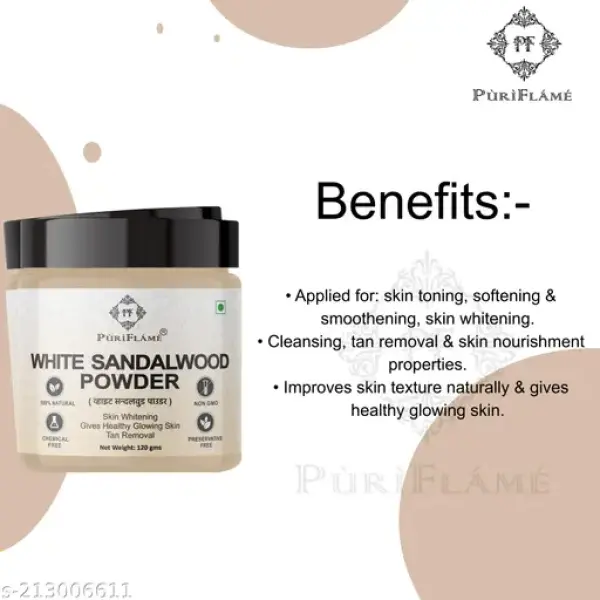 Pure & Natural White Sandalwood Powder